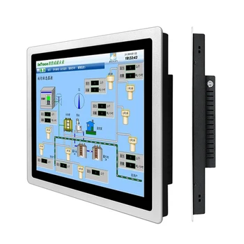 12,1-дюймовый 12-дюймовый Встраиваемый Промышленный Компьютерный Планшет All-in-one PC Panel с Емкостным Сенсорным экраном Встроенный WiFi для Win10 pro