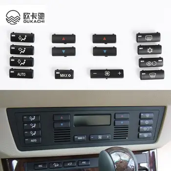 14 шт./компл. Автомобильный климат-контроль, крышки кнопок включения кондиционера для BMW 5 серии E39 X5 E53