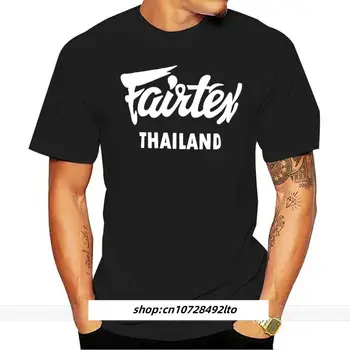 Fairtex Thailand Футболка Черная Повседневная Для Муай Тай Кикбоксинга С Круглым вырезом Свободная Графическая Футболка Размер S-3xl