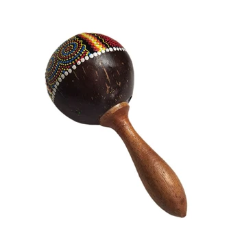 Большой отбойный молоток из скорлупы кокоса, портативная игрушка, аксессуары для музыкальных инструментов, забавный подарок или подарок на День рождения