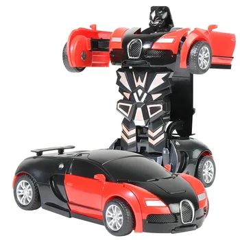 Детская игрушка, автомобиль с ударной деформацией в один клик, робот, автомобиль, инерционная игрушечная машина, игрушка для мальчиков и девочек, подарок на день рождения