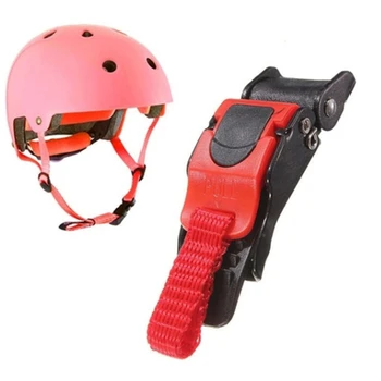 Зажим для скорости мотоциклетного шлема, подбородочный ремень, Быстроразъемная пряжка, Черный + красный замок для мотоциклетного шлема