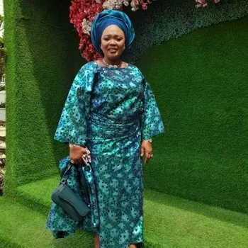 Кружевная ткань с африканской вышивкой 2023 Высококачественная Французская сетка Из Нигерии С блестками для свадебной вечеринки