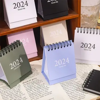 Мини-настольный календарь на 2024 год, настольный перекидной календарь для планирования и организации ежедневного расписания