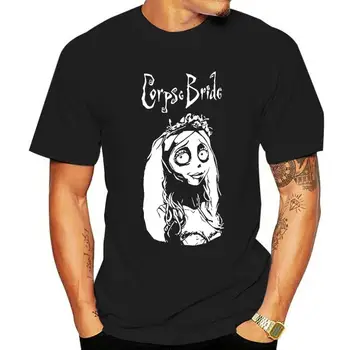 Мужская футболка Corpse Bride Emily, винтажная футболка, футболки с круглым вырезом и коротким рукавом, Хлопковые уникальные топы