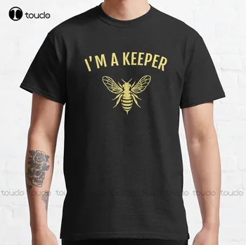 Пчеловод, я-хранитель, Пчелиный юмор, классическая футболка, спортивная рубашка, изготовленная на заказ, футболка с цифровой печатью для подростков, унисекс, Xs-5Xl