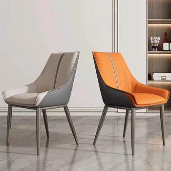 Эргономичные обеденные стулья в скандинавском стиле, роскошные обеденные стулья для ресторана из искусственной кожи, мебель для банкета на балконе Sillas Comedor Мебель BL50CY
