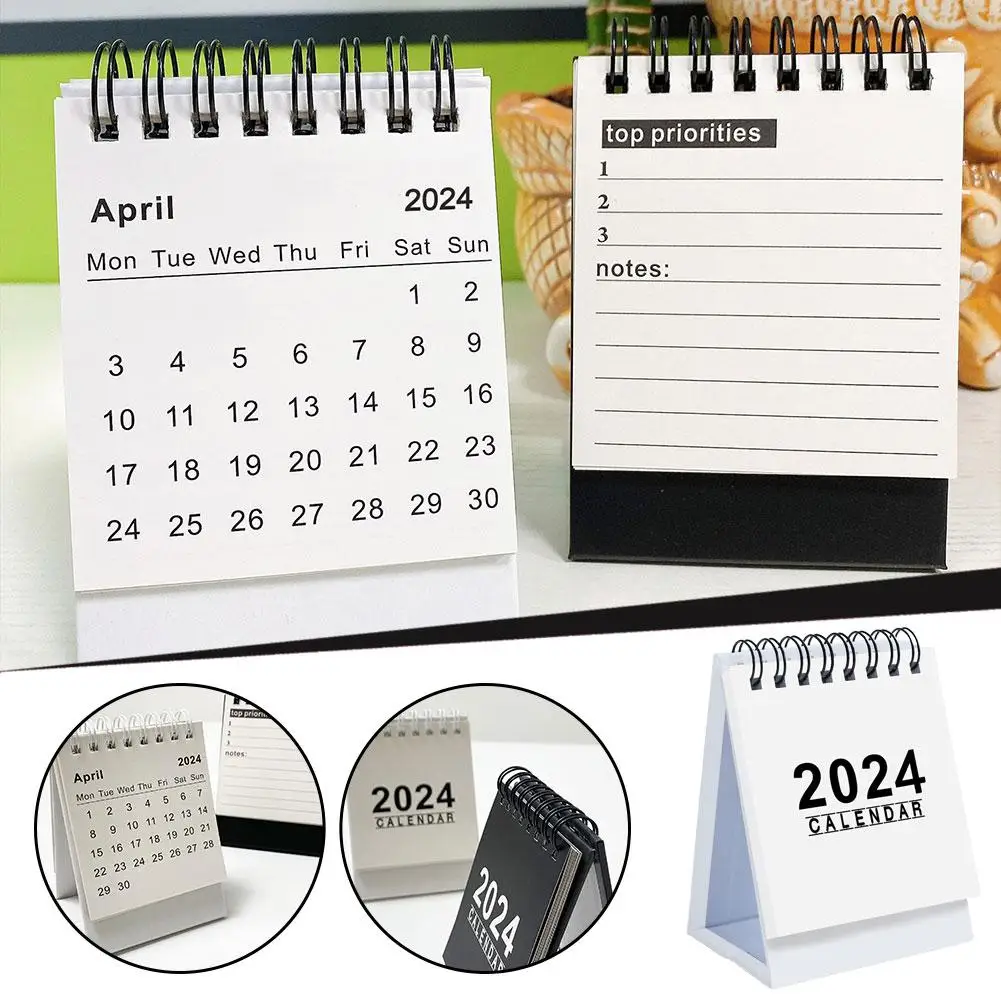 Настольный Календарь Kawaii Coil на 2024-2025 гг. Ежемесячный Ежедневник Список Дел С Милым Дизайном Идеальный Инструмент Организации Для Дома и Офиса B2H2